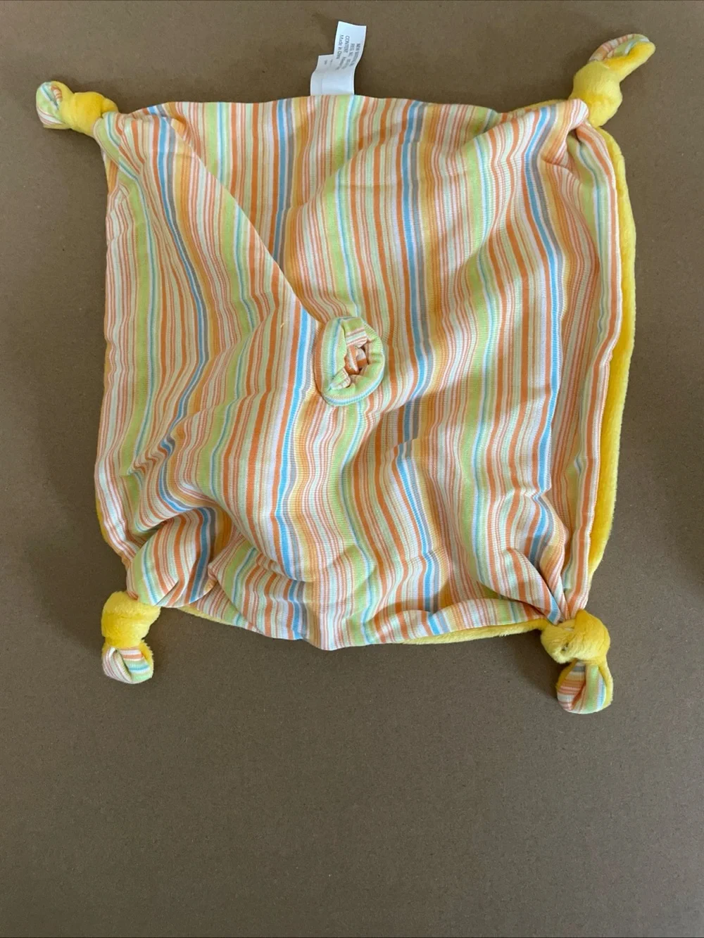 North American Bear Co. Yellow Plush Bunny Comforter